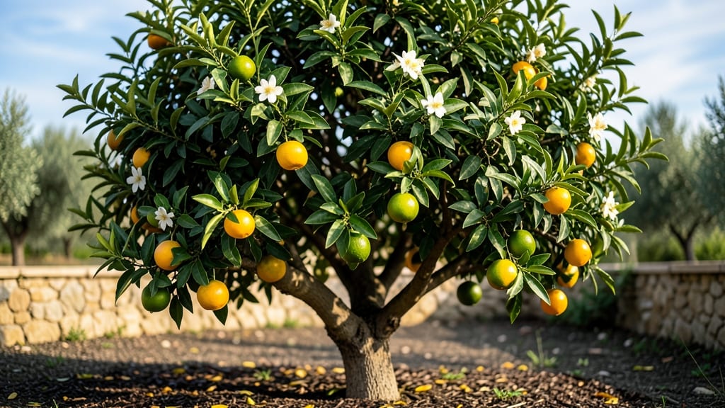 Palm Tree With Orange Balls: Year-Round Citrus Joy in Containers