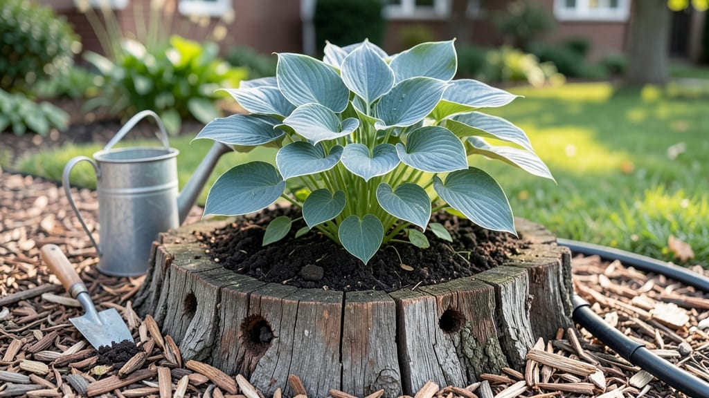 How to Make a Tree Stump into a Planter: Rustic Upcycling With Living Green Walls