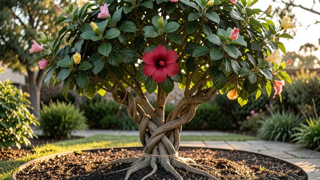 Hibiscus Braided Tree Height: How to Train and Control Growth Naturally
