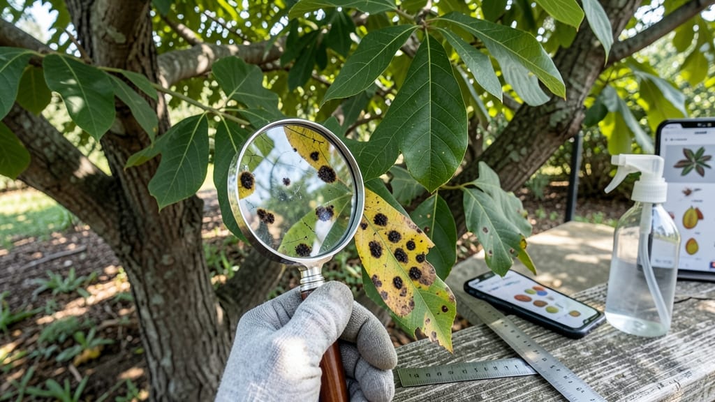 Black Spots on Pecan Tree Leaves: Fungal Causes and Organic Control Methods