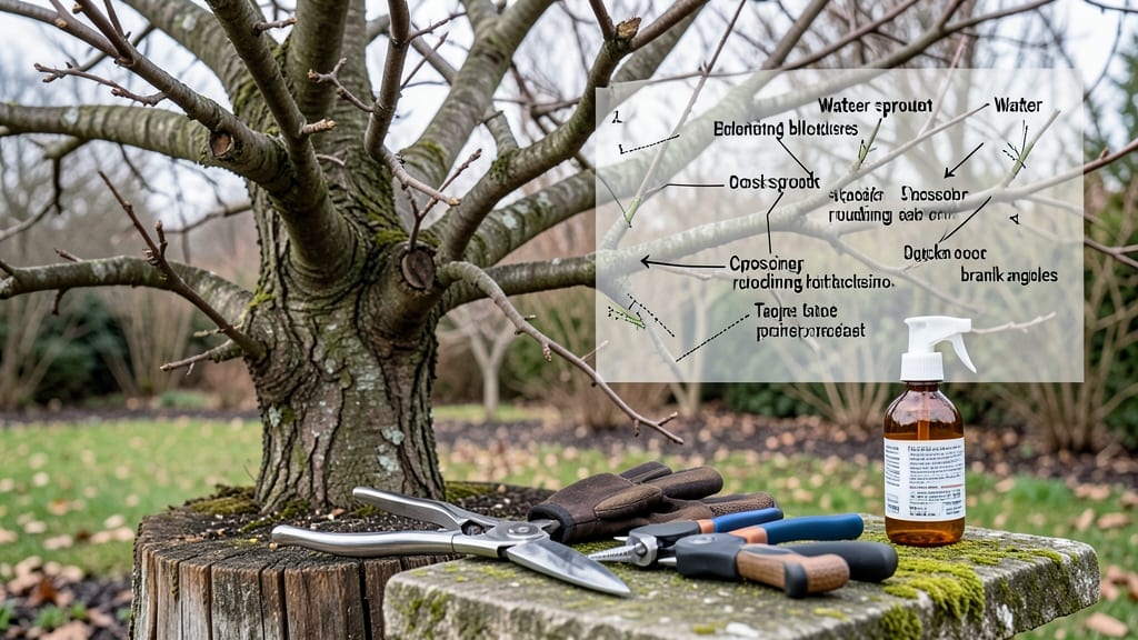 How to Prune an Apple Tree Diagram in Winter: Winter Cuts That Boost Fruit in Spring