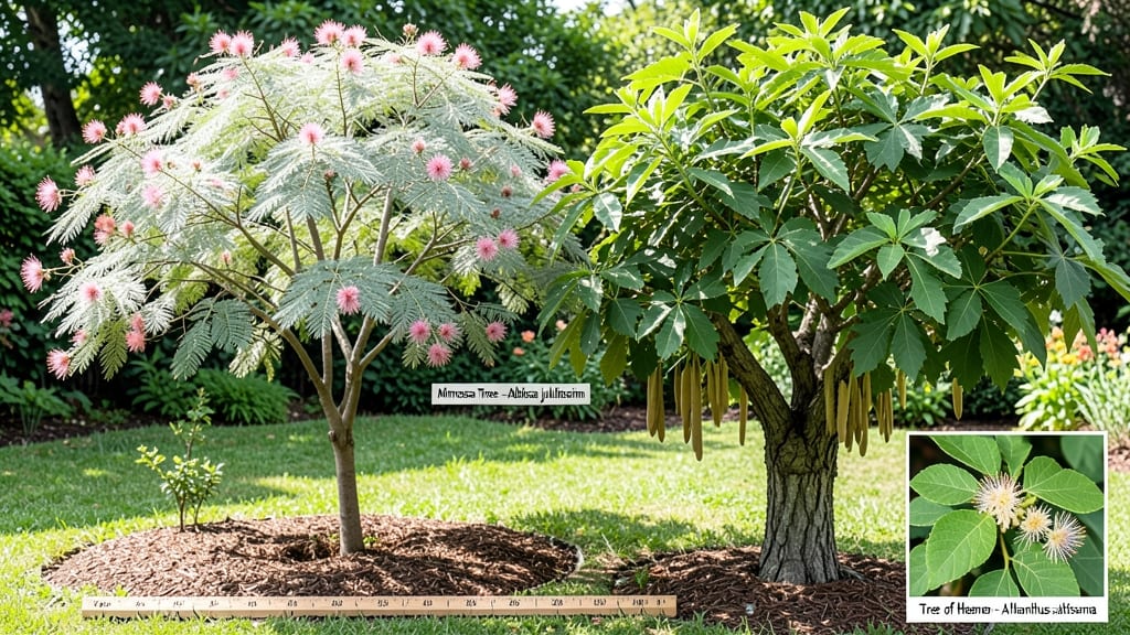 Mimosa Tree vs Tree of Heaven: How to Tell Them Apart Before Pruning