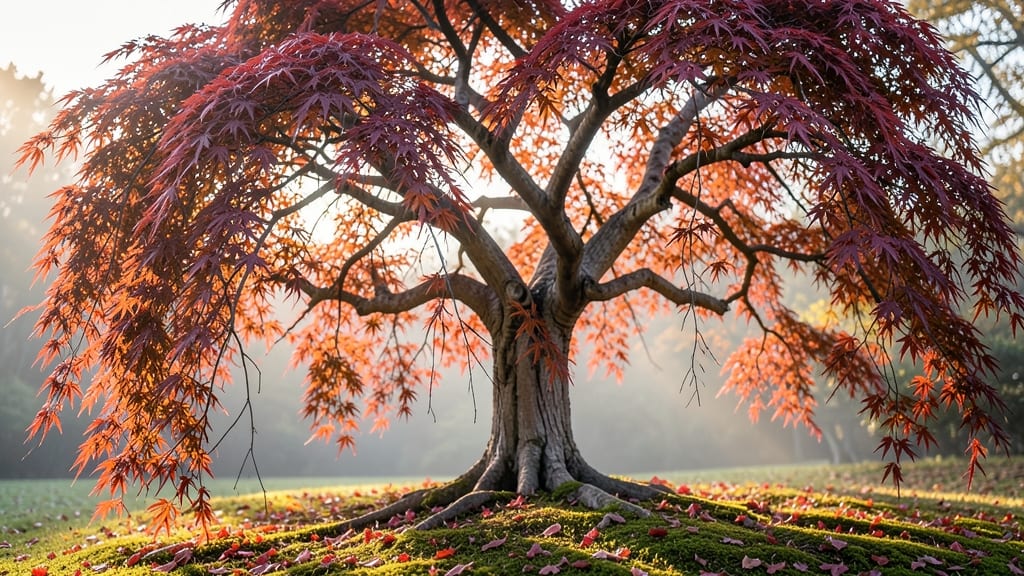 Weeping Japanese Maple for Autumn Foliage