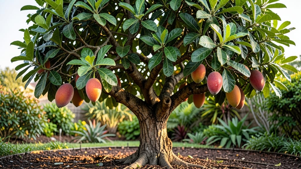 Mango Tree With Ripe Fruits: Harvesting Tips to Avoid Overripe Mess
