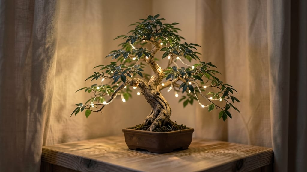 Miniature Glowing Bonsai Tree
