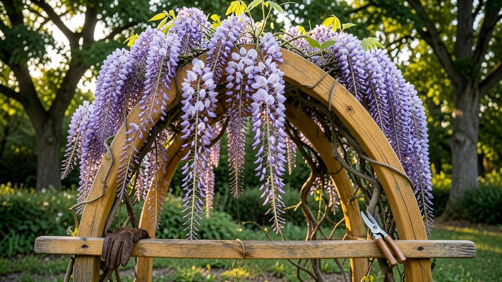 Wisteria Tree Support Frame: Sturdy Trellis for Graceful Climbing Growth