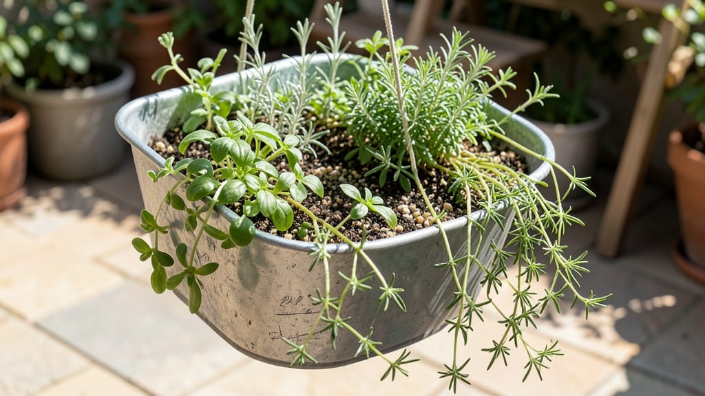 Baking Sheet Herb Train