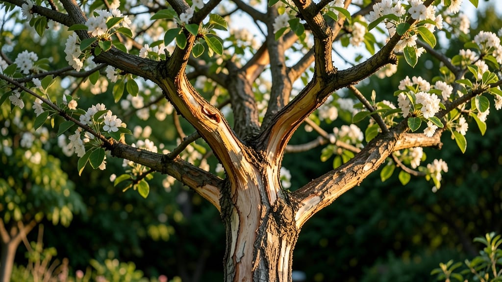 Dwarf Flowering Pear for Unique Bark Texture