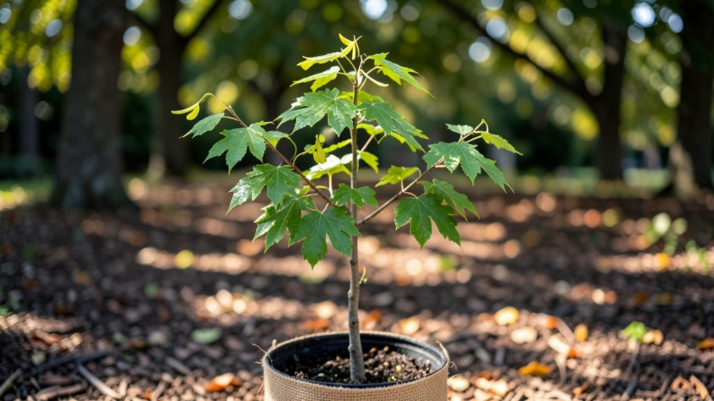 Sugar Maple Tree Sapling: Year-Round Pruning for Stronger Canopy Growth
