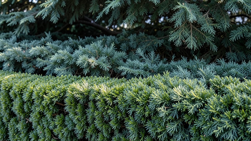 Evergreen Shrub Berm for Year-Round Privacy