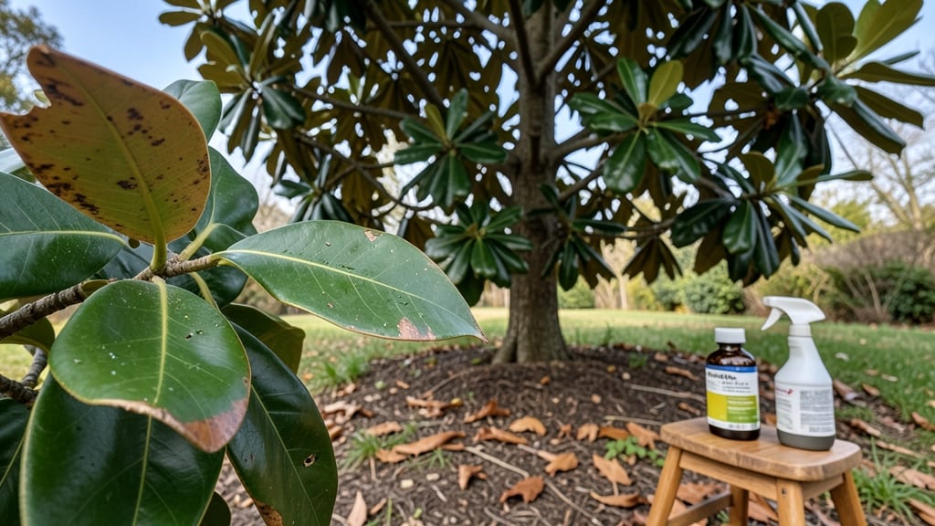 Magnolia Tree Leaves Turning Brown and Falling Off: Root Rot Rescue With Copper Fungicide