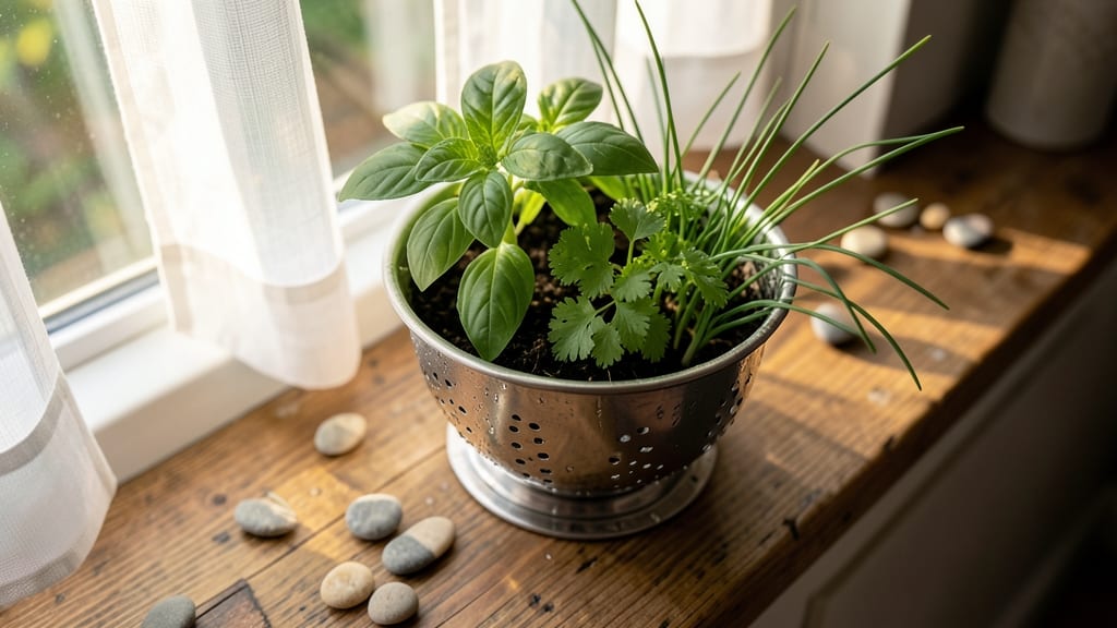 Colander Herb Garden Planters