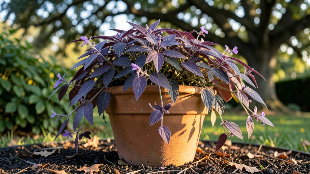 Purple Heart Tree Leaves: Bold Crimson Foliage Year-Round Beauty