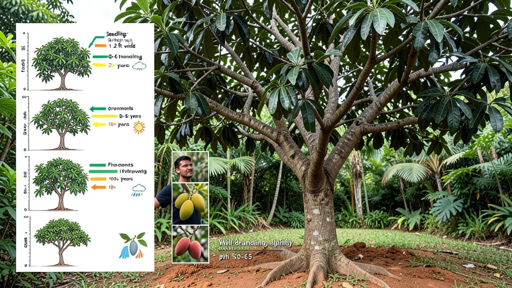 Mango Tree Growth Chart: Variety-Specific Height Projections by Year
