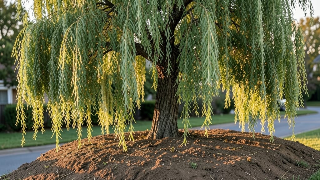 Fast-Growing Willow Tree Berm for Quick Screening