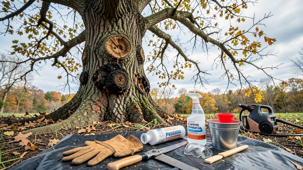 Tree Fungus Removal in Aledo: Vinegar and Baking Soda Spray That Stops Regrowth