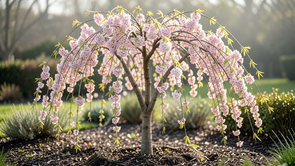 Weeping Cherry Tree Pink Flowers: Springtime Drama With Graceful Branching Canopy