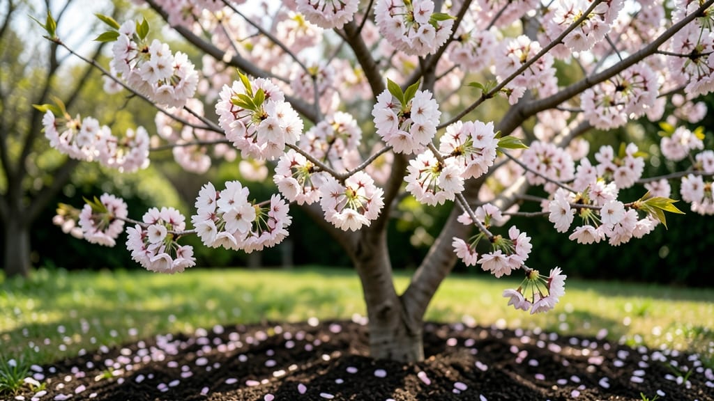 Cherry Blossom Tree in Spring: Fragrant Canopy That Welcomes Pollinators