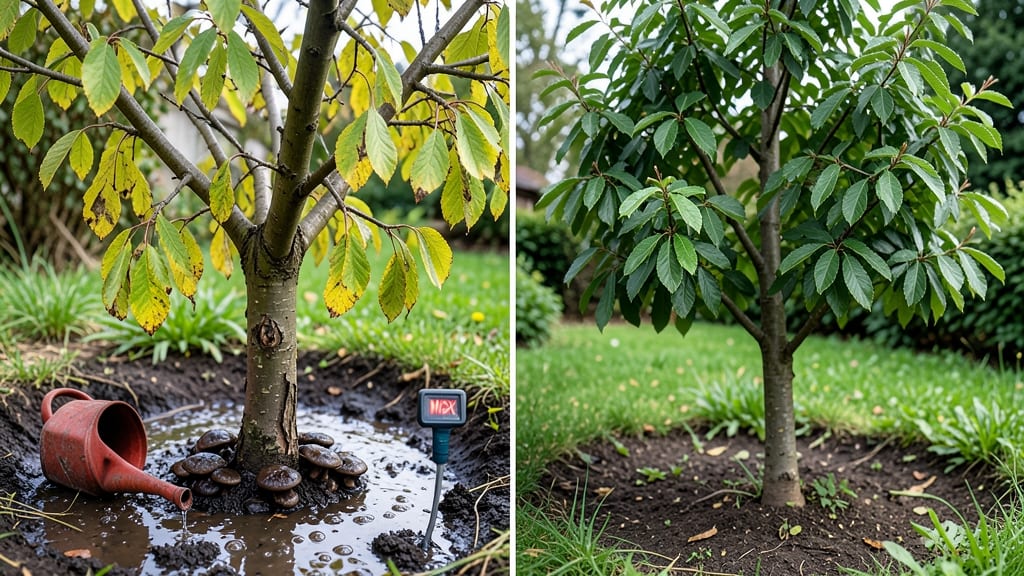 Cherry Tree Overwatering Signs: Wilted Leaves, Root Rot, and Stunted Growth