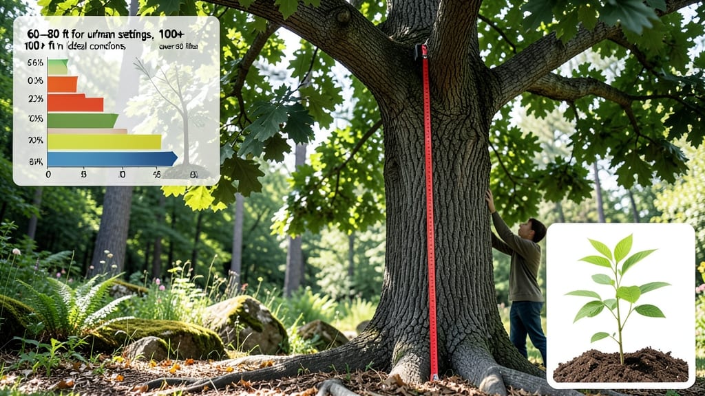 How Tall Can an Oak Tree Grow: Mature Heights by Species and Growth Habits