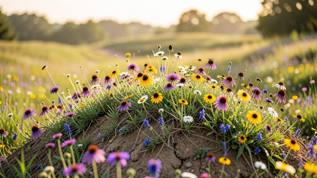 Wildflower Meadow Berm for Pollinators
