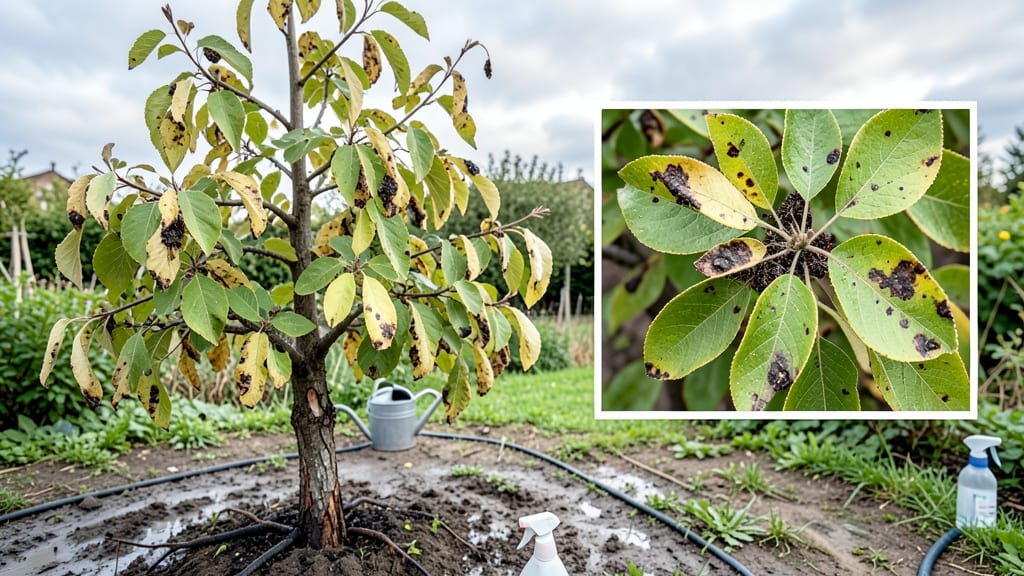 What Does an Overwatered Apple Tree Look Like: Wilting Leaves, Cracked Bark, and Stunted Growth Signs