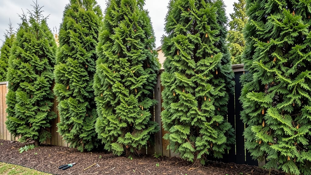 Cedar Tree Privacy Fence: Evergreen Screen That Blocks Wind and Noise