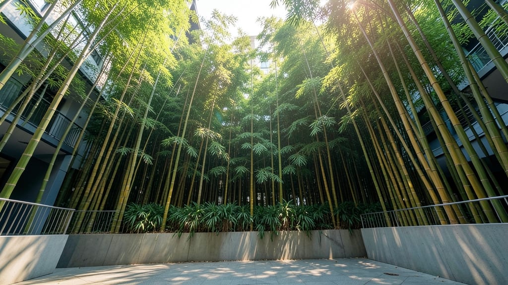 Bamboo Berm for Fast, Dense Screening